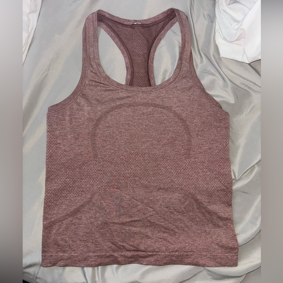 LuLulemon- Size 6 Dusty Rose Hip Length Swiftly Tech Racerback Tank Top 2.0 - Picture 2 of 3
